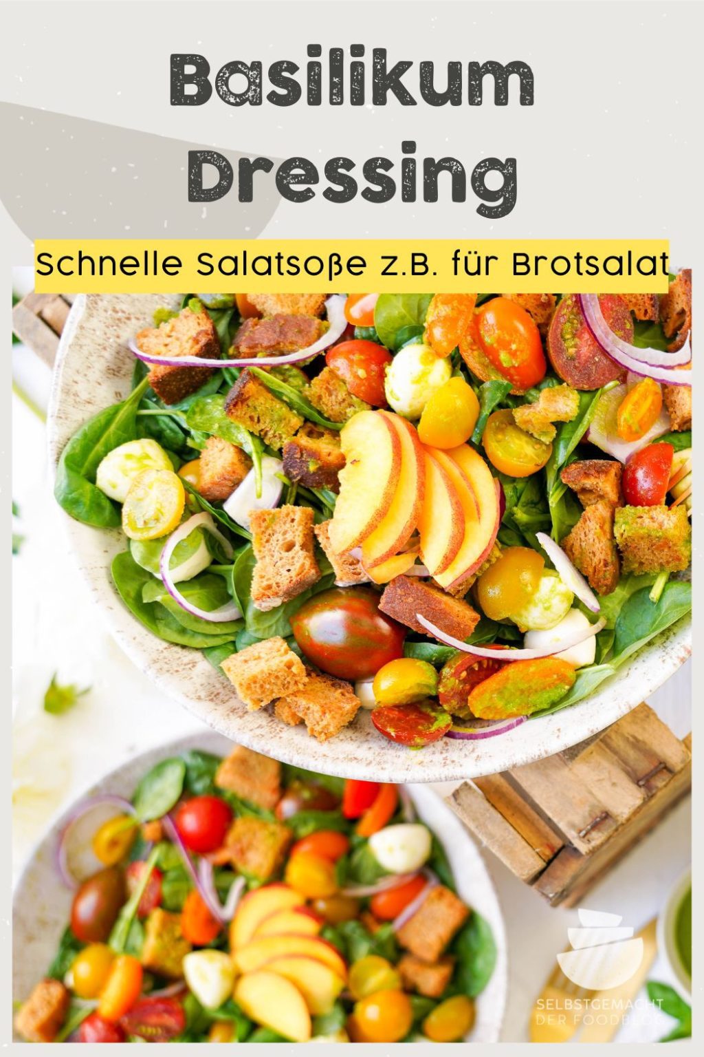 Basilikum Dressing für Salat - Selbstgemacht - Der Foodblog