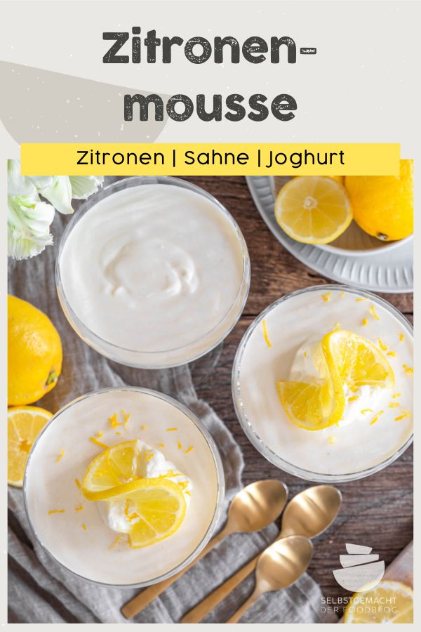 Einfache Zitronen Mousse