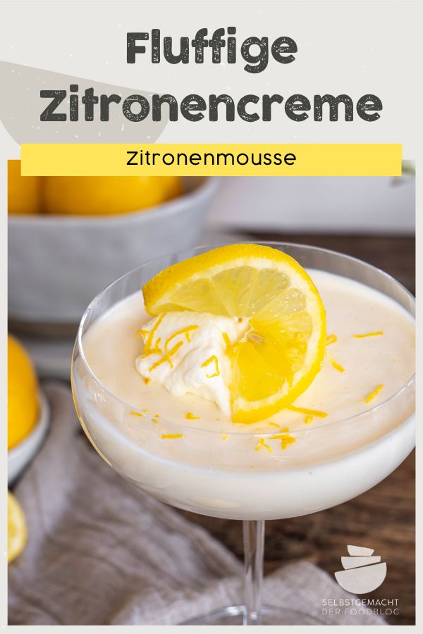 Zitronencreme mit Joghurt und Sahne