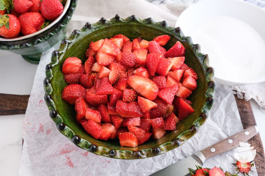 Erdbeeren für selbstgemachte Konfitüre