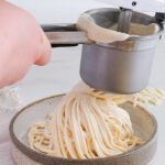 Spaghettieis und Kartoffelpresse