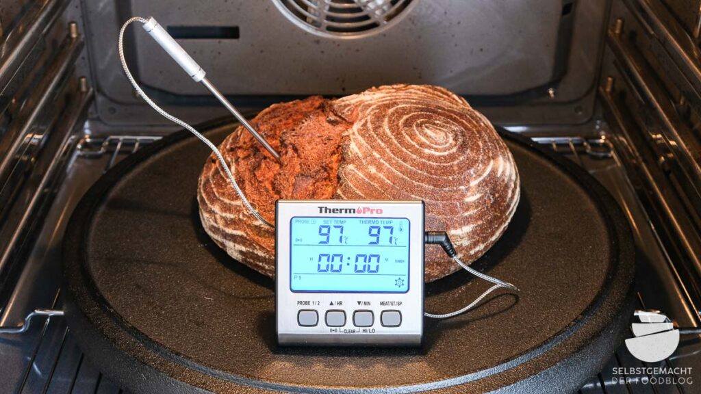 Wann ist Brot fertig gebacken - Messen der Kerntemperatur