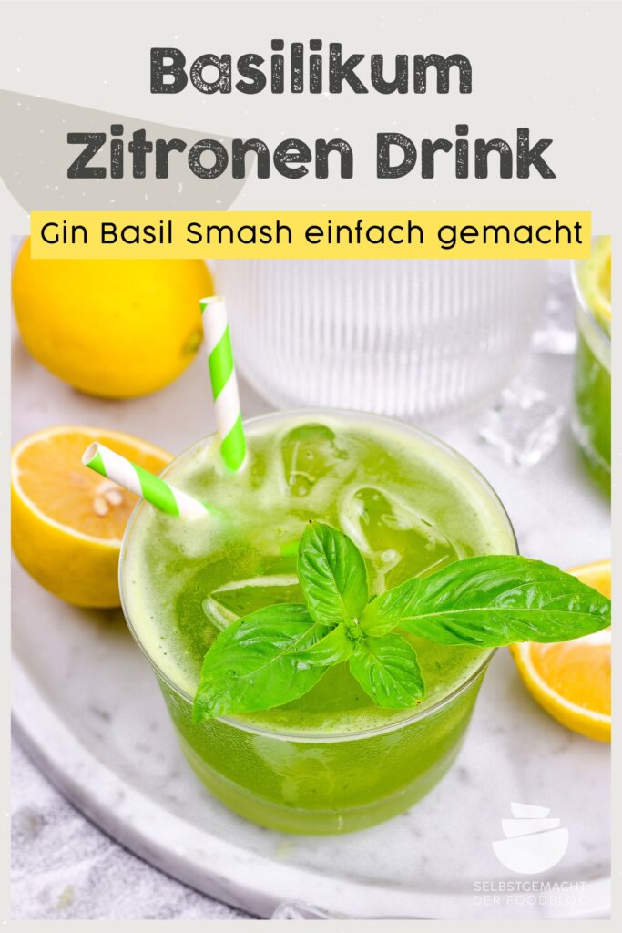 Zitronen Basilikum Drink