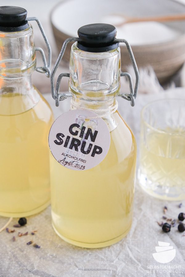 Gin Sirup als Geschenk aus der Küche