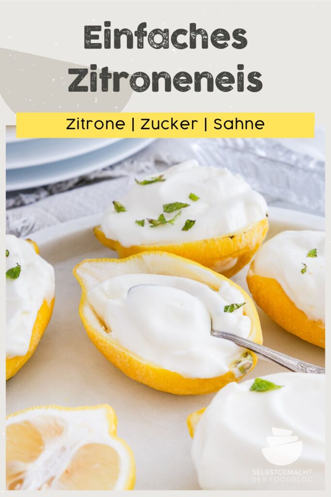 Einfaches Zitroneneis
