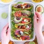 Rinderhack Tacos mit Salat