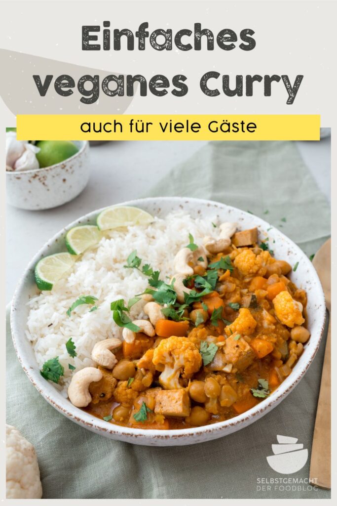 Einfaches veganes Curry