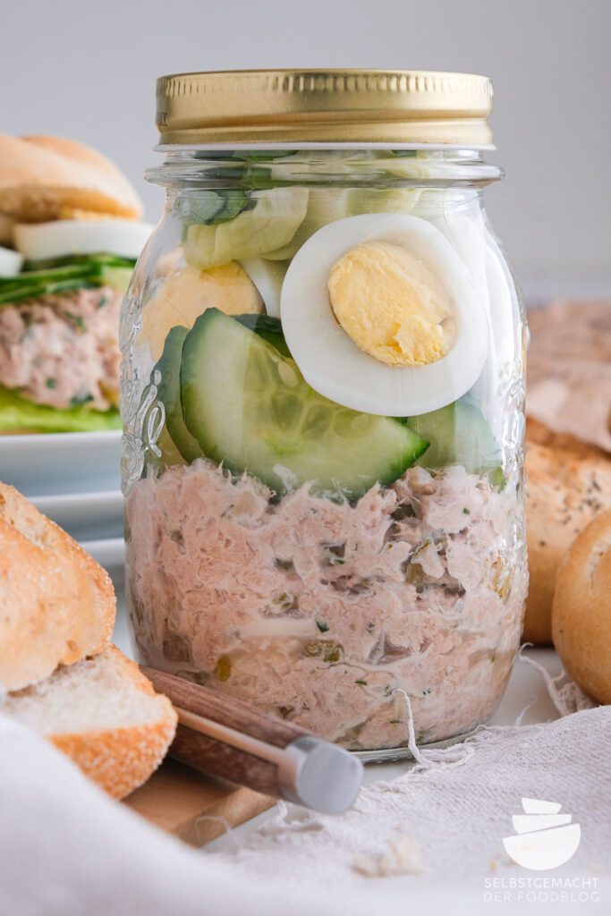 Meal Prep Sandwich mit Thunfisch Salat