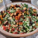 Halloumi Salat mit Couscous und Cranberrys