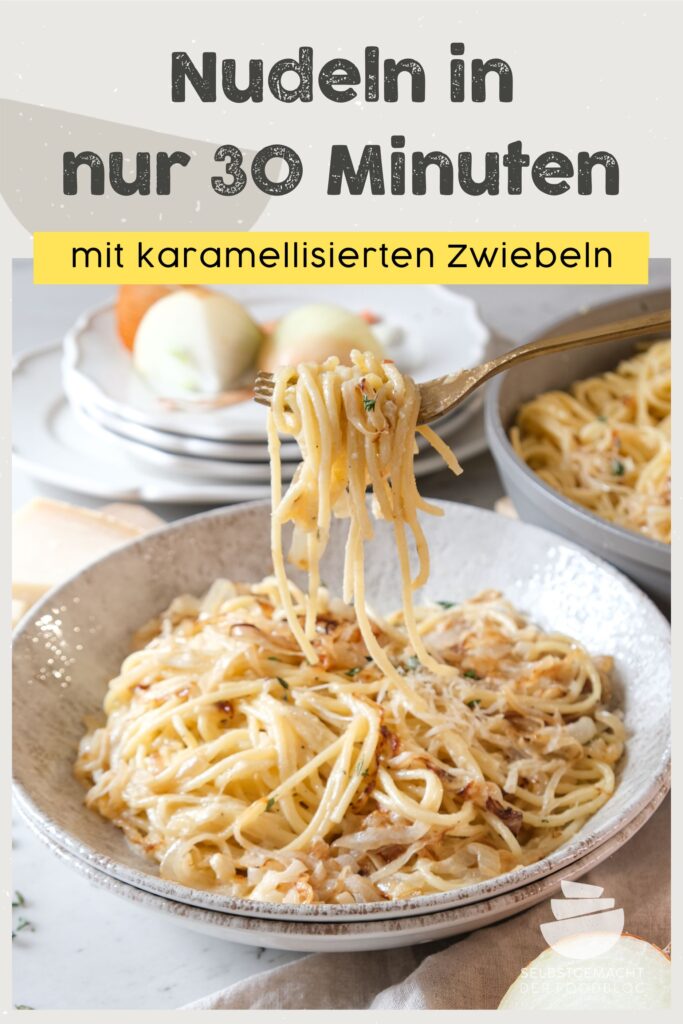 Spaghetti mit karamellisierten Zwiebeln in 30 Minuten
