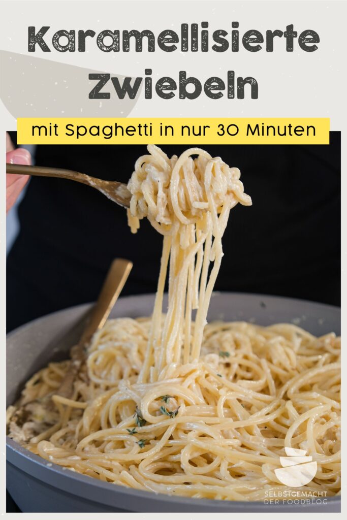 Karamellisierte Zwiebeln mit Spaghetti